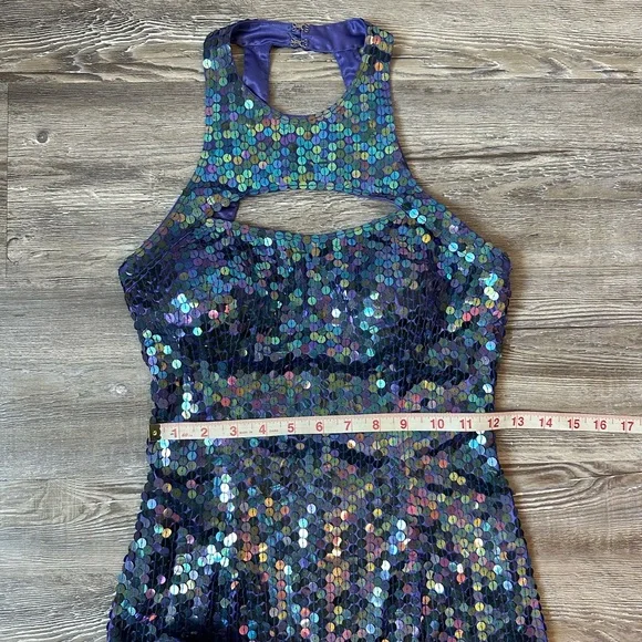 Adrianna Papell Evening Beautiful Vintage Sequin Dress - Picture 10 of 16